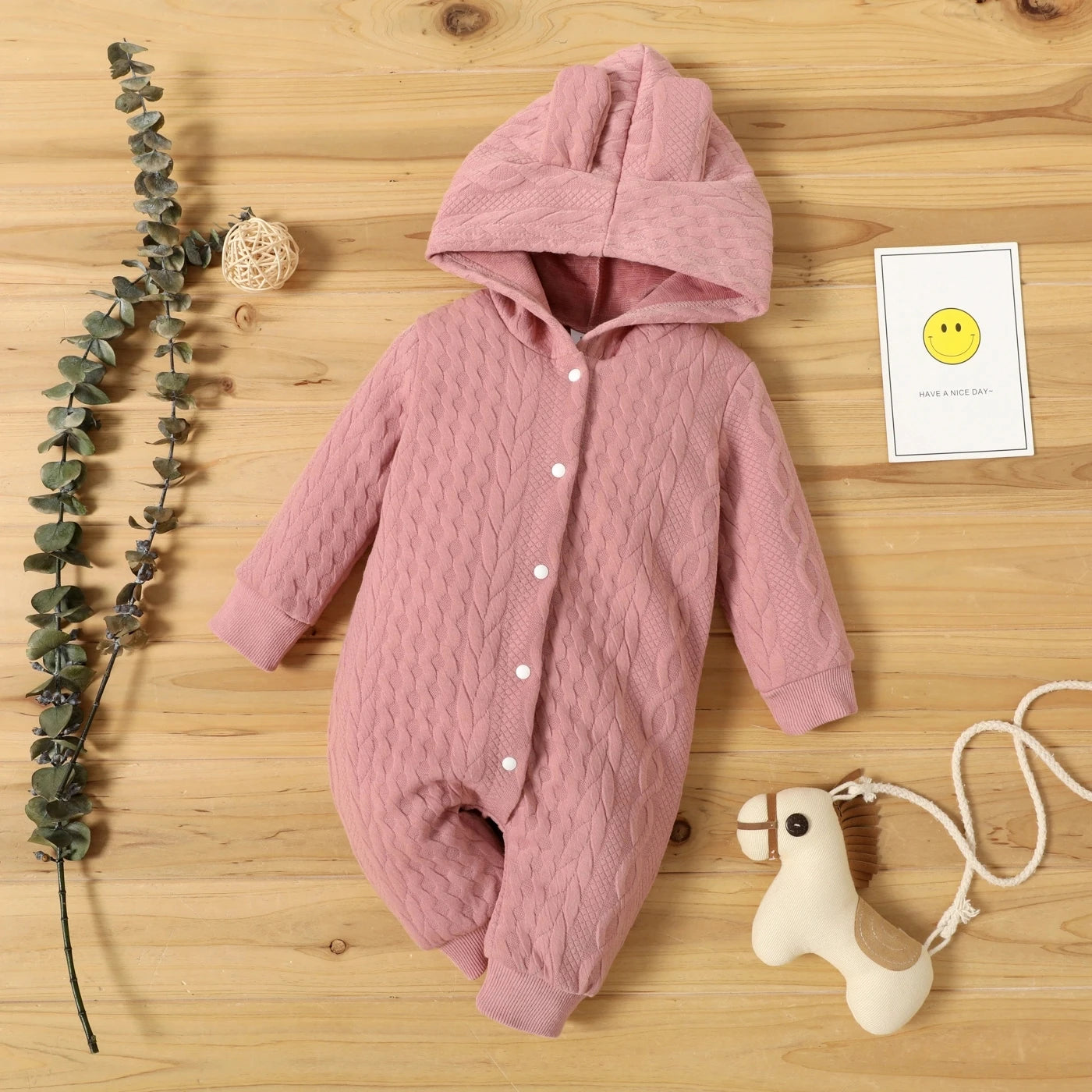 Romper With Hood And Ears