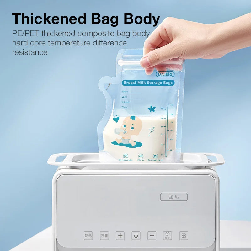 30 Pcs 250ml Milk Freezer Bags