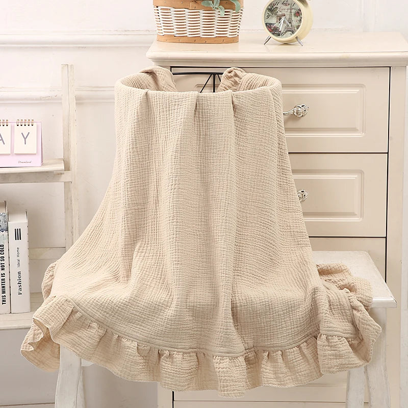 100% Organic Cotton Muslin Swaddle Blanket