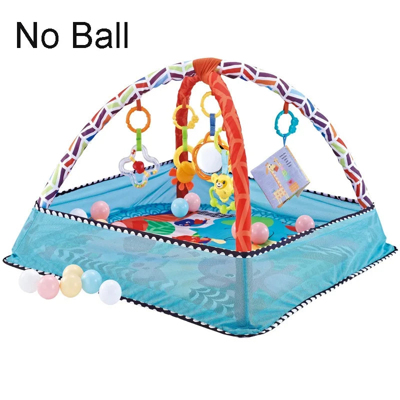 Baby Play Mat With Safety Mesh Guard