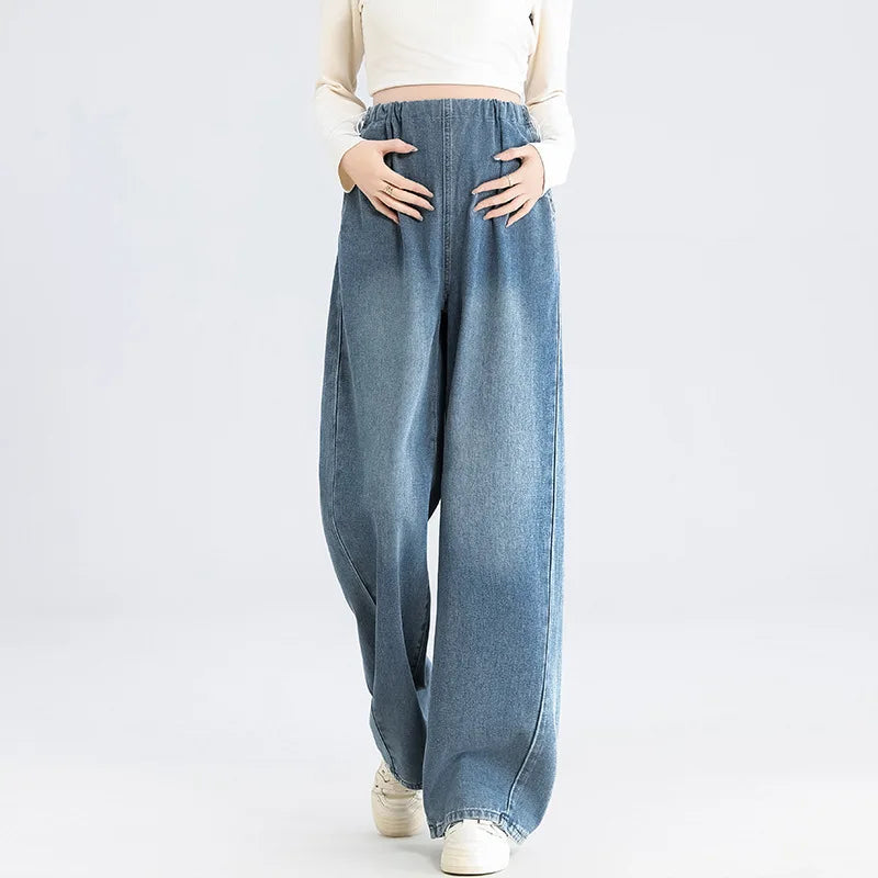 Wide-Leg Maternity Jeans