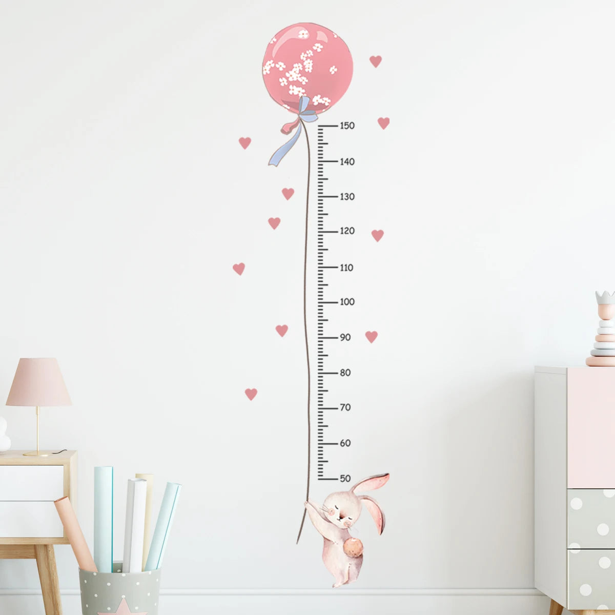 3PC Cartoon Animal Height Wall Sticker