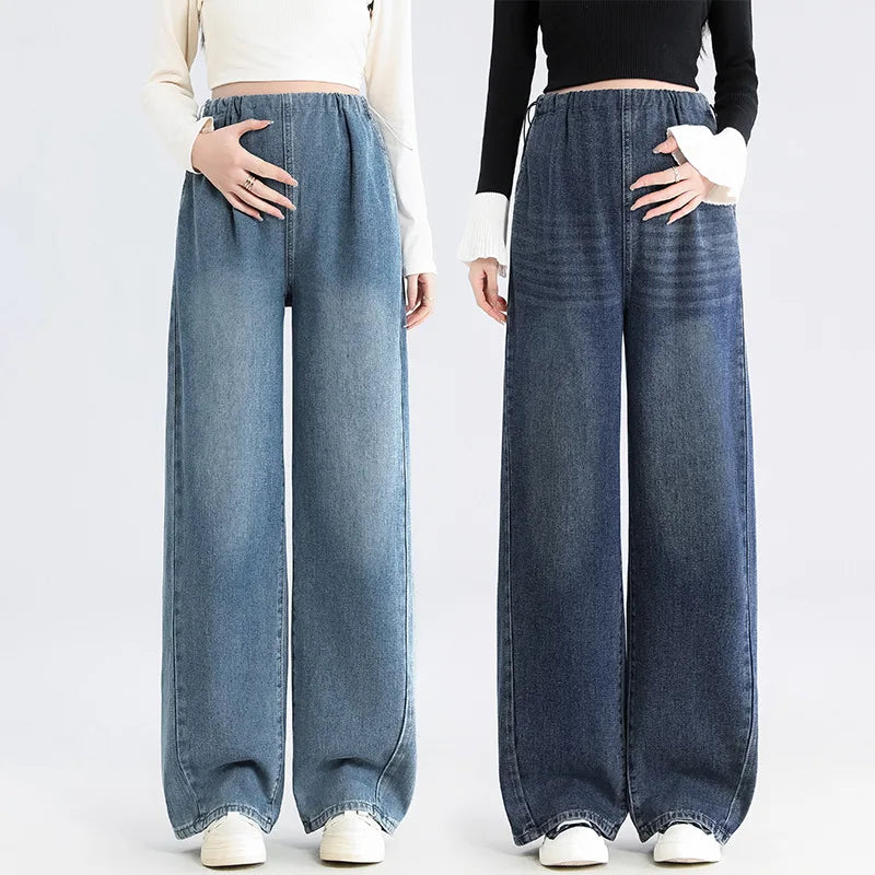 Wide-Leg Maternity Jeans