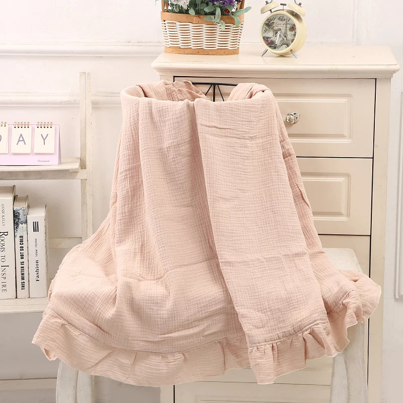 100% Organic Cotton  Muslin Swaddle Blanket