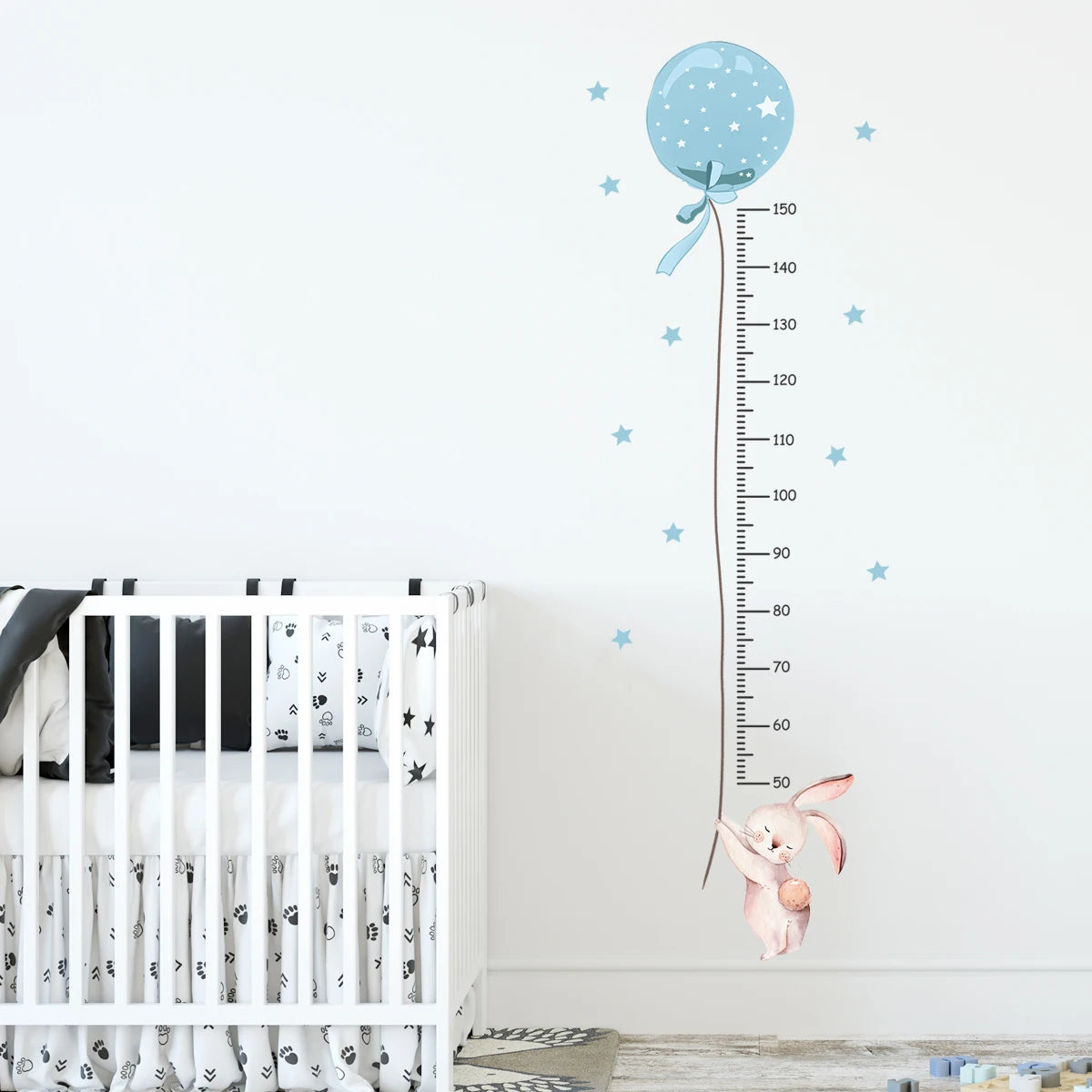 3PC Cartoon Animal Height Wall Sticker