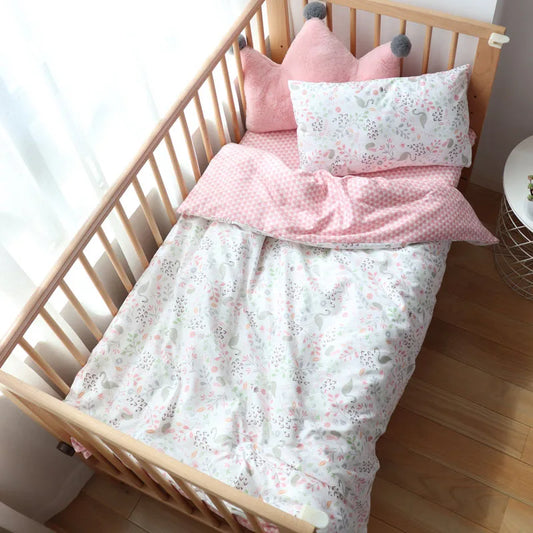 3 Pcs Crib Bedding Set