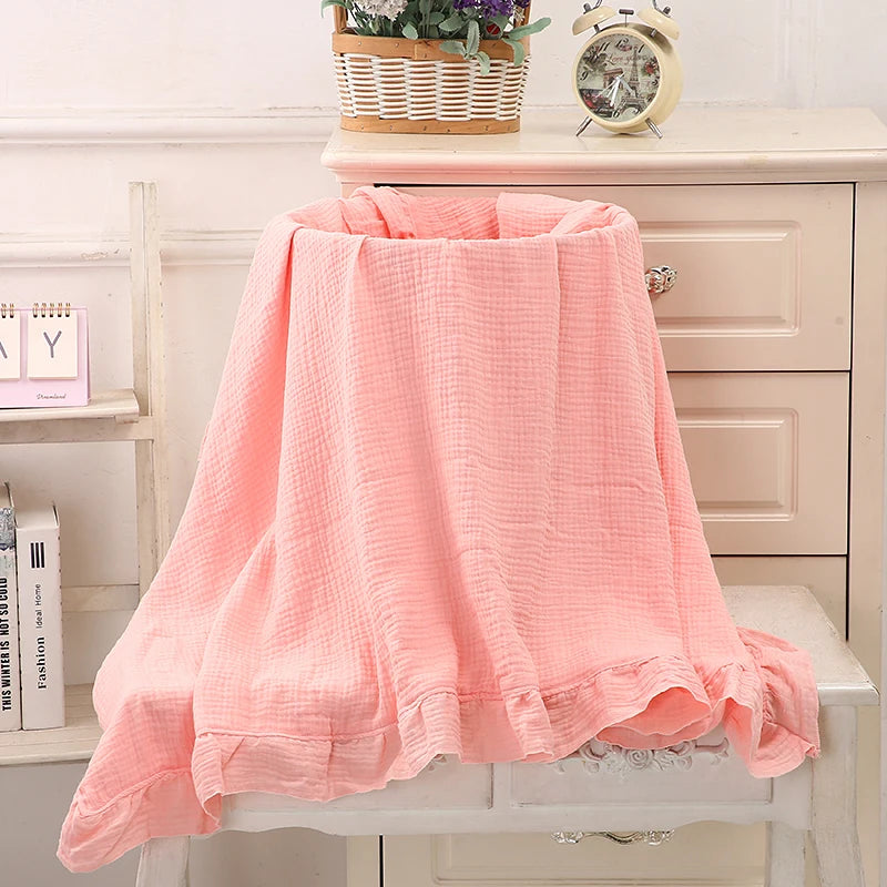 100% Organic Cotton  Muslin Swaddle Blanket