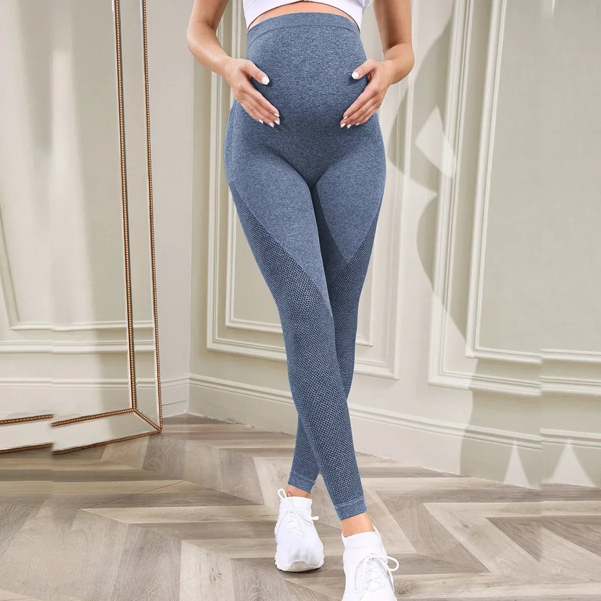 High Waist Yoga Design Maternity Leggings