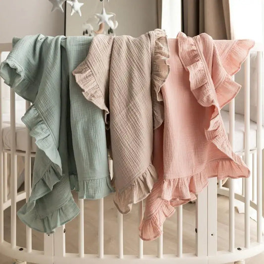 100% Organic Cotton  Muslin Swaddle Blanket