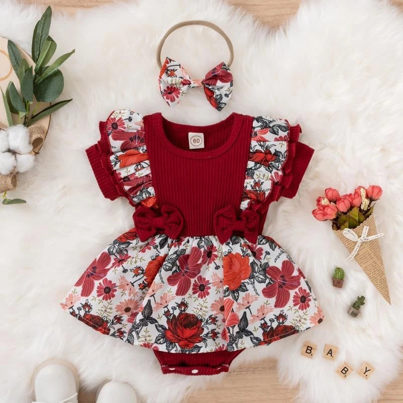 Girls Jumpuit/Dress With Headband